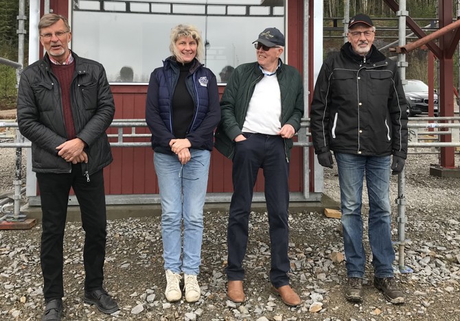 TingsrydTravets järngäng: Sven-Åke Gustafsson, Katrin, Lars-Erik Albrekt och Mats Nilsson